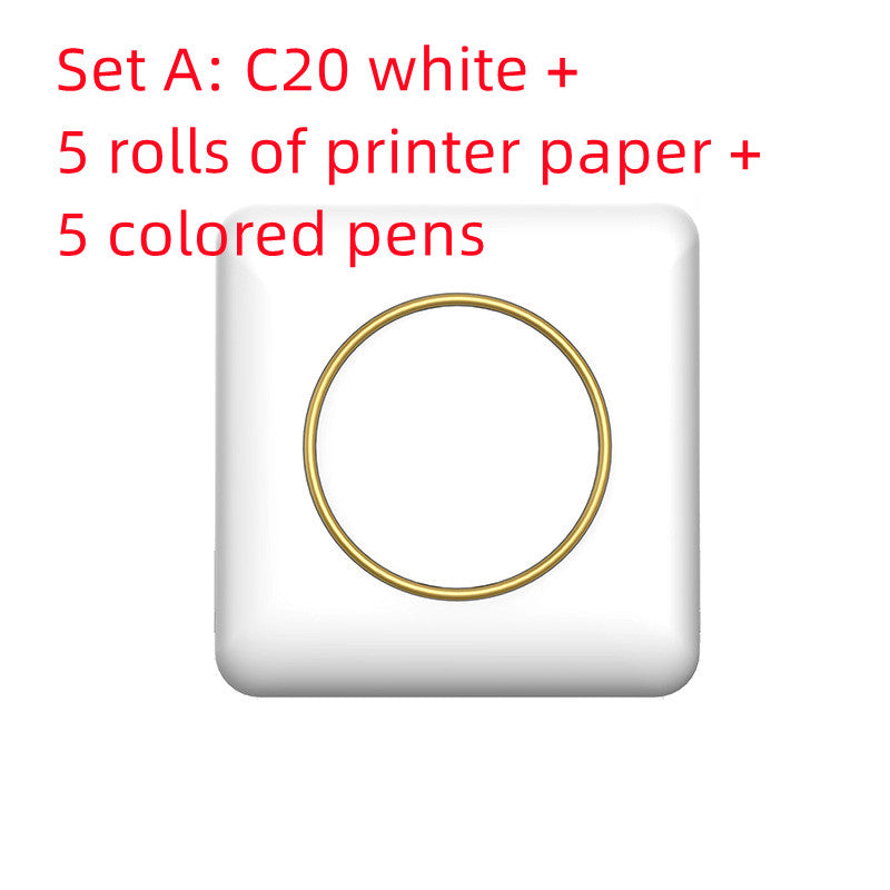 Mini Label Thermal Printer Small Bluetooth Wireless 10
