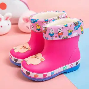 The Waterproof Shoes For Children In Dinosaur Are Thickened And Flexed 10