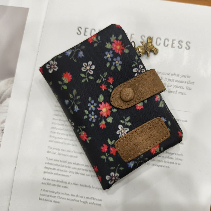 Multifunctional Tri-fold Fashion Multi-card-slot Printed Wallet 11