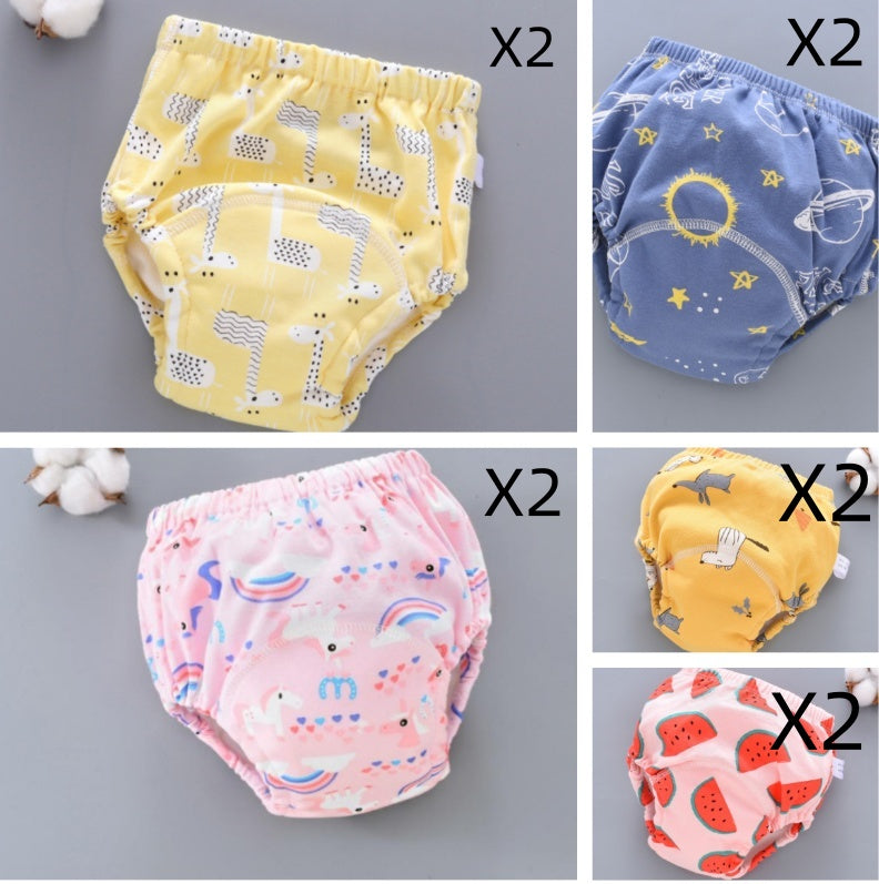 Baby Training Pants Washable 6-layer Gauze Diaper Cover 30