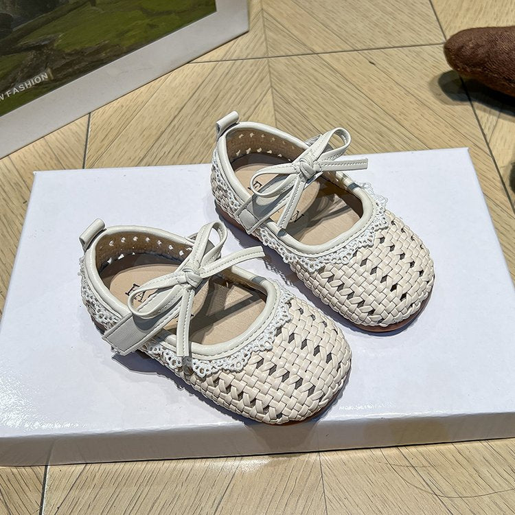 Children's Fashion Hollow Princess Shoes Summer New Style Girls' Soft Bottom Hollow Baotou Little Girls' Anti Slip Sandals 5