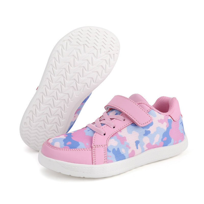 Children's Low-top Velcro Wide Toe Shoes 6