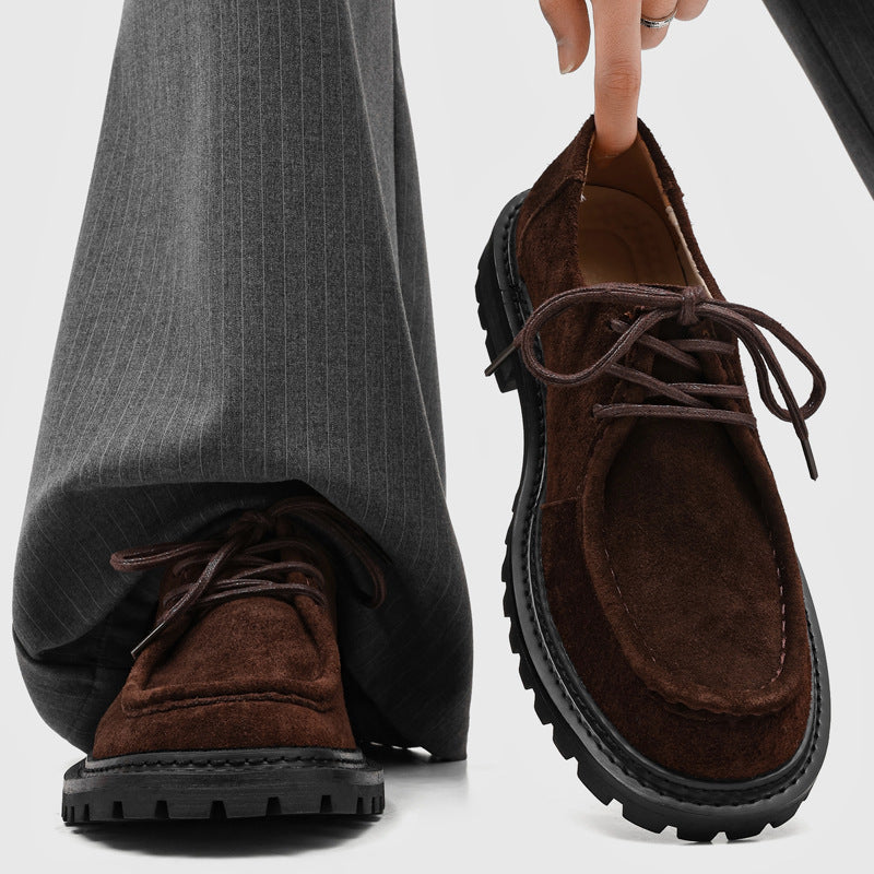 Retro Thick-soled Lace-up Casual Shoes 8