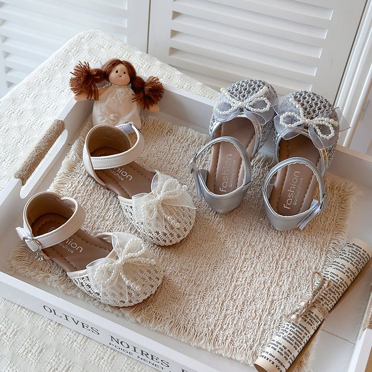 Summer New Transparent Mesh Princess Shoes With Soft Toe And Mesh Mesh Bow Sandals 4