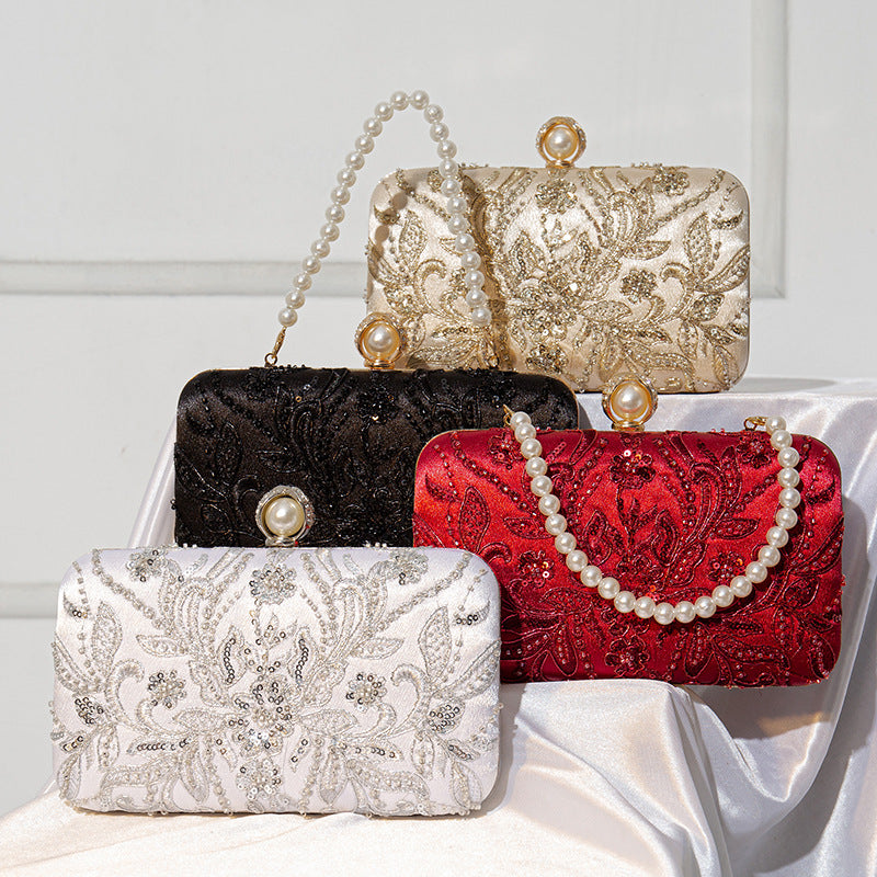 Beaded-embroidery Tote Bag In A Modern Chinese Style For Women 1