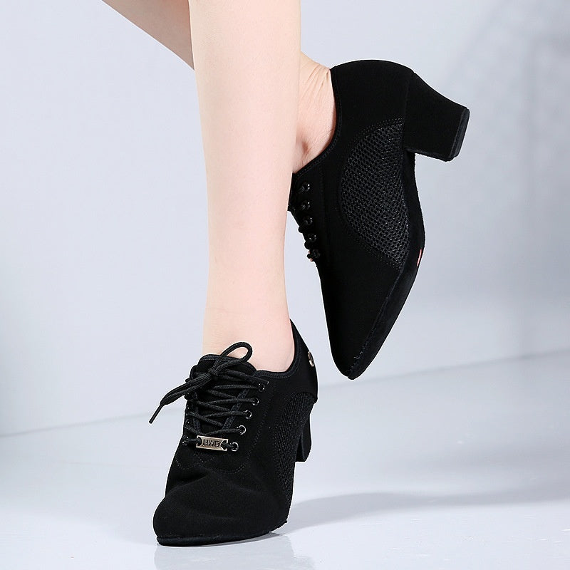 Mesh Oxford Cloth Professional Latin Dance Shoes For Summer 1