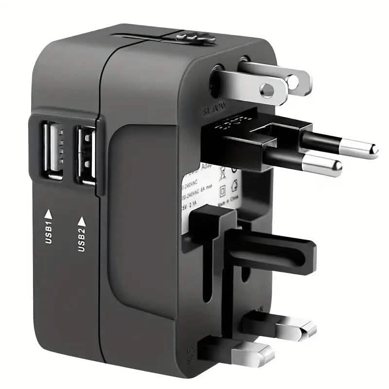 All-in-One Universal Travel Charger with Dual USB Charging Ports 1