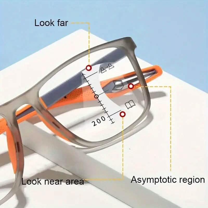 Auto Zoom TR90 Frame Sports Reading Glasses 7