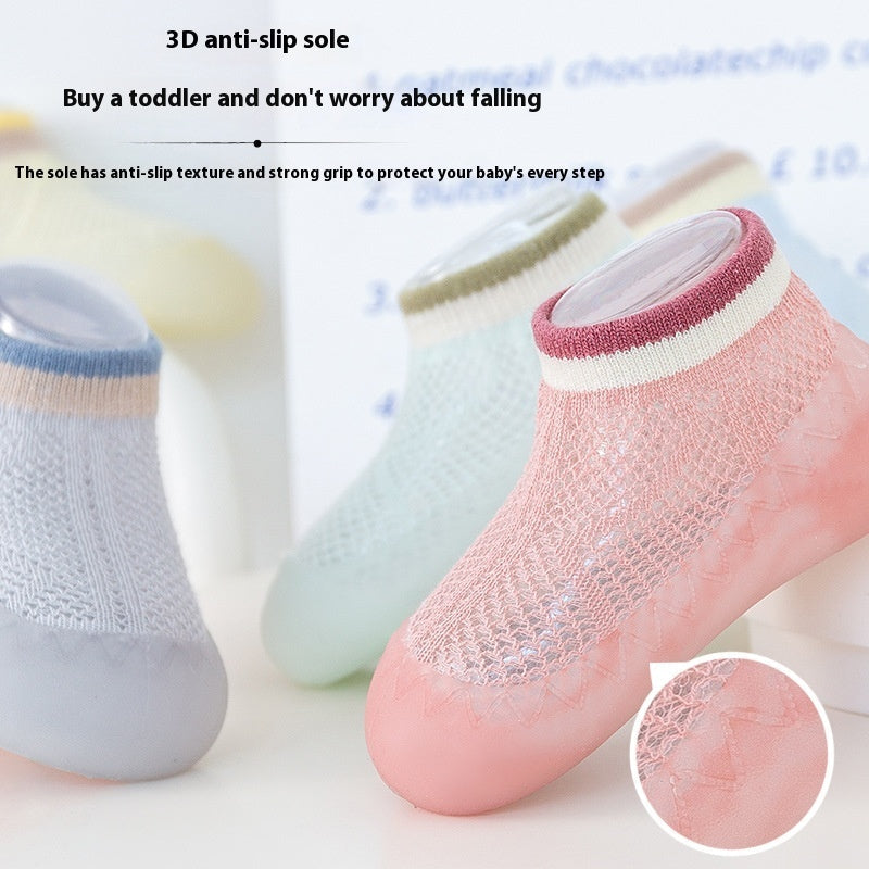 Children's Mesh Anti-mosquito Sock Shoes Baby Summer Baby Non-slip Room Socks 2