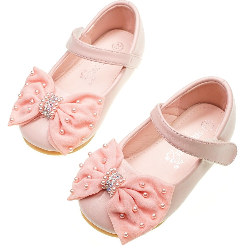Princess Bow New Girls' Banquet Dress Flower Girl Shoes 5