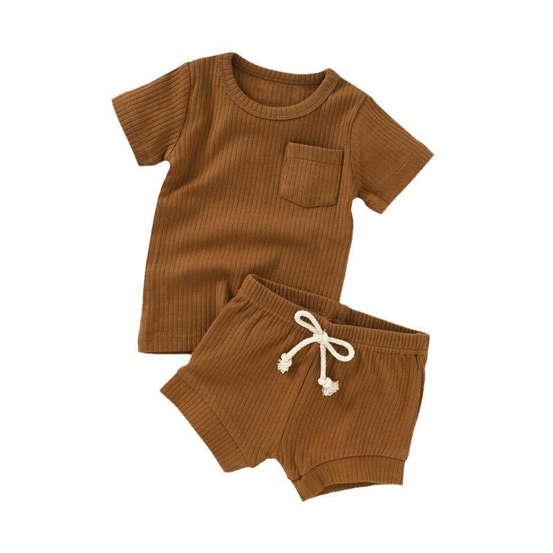 Newborn Short-sleeve And Shorts Set 5
