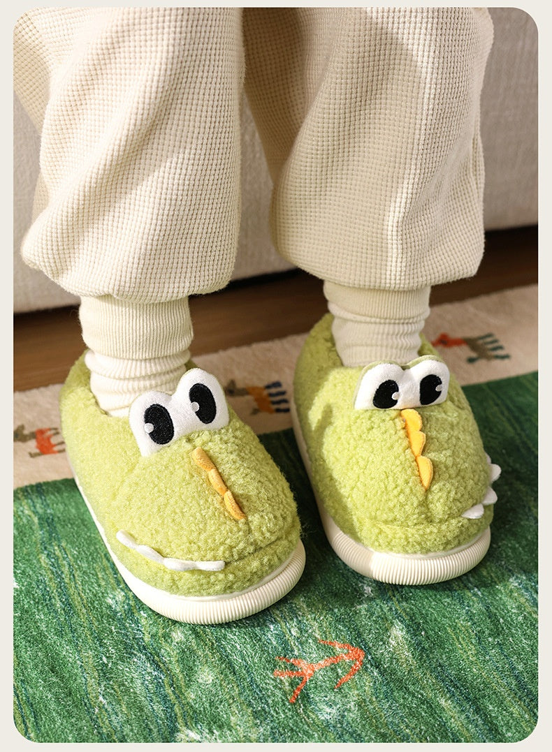 Indoor And Outdoor Home-use Cotton Slippers With A Heel For Children 6