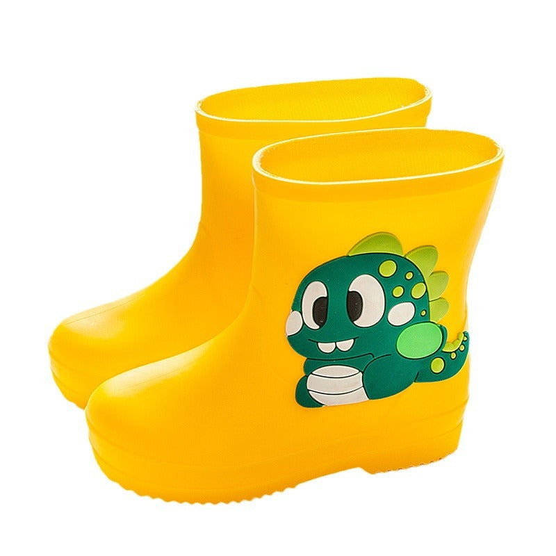 Children's Rain Boots Cartoon Waterproof Short Tube Rain Shoes 5
