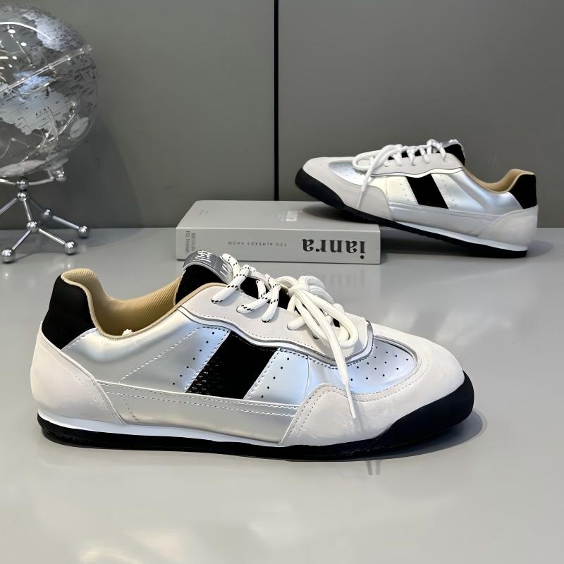 Men's New German Trainers, Soft Cushioned Breathable Run-style Shoes, Lace-up Low-top Versatile Casual Sneakers 4