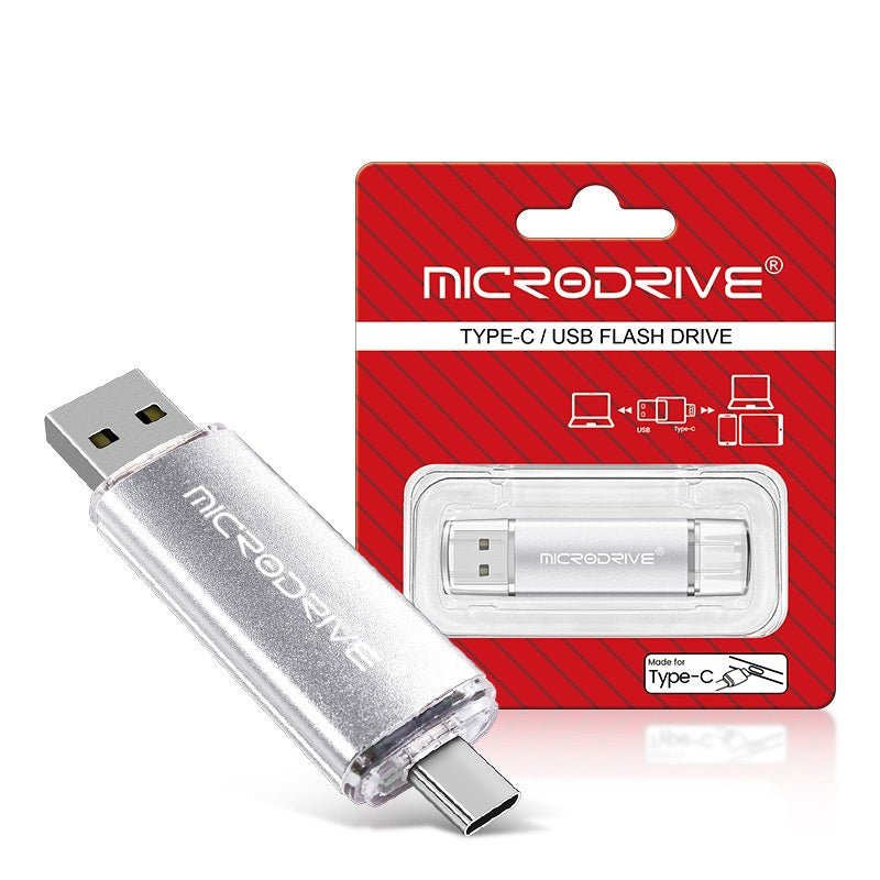 Dual-use Rotating USB Flash Drive For Both Phones And Computers High-speed TYPE-C Large Capacity Suitable For In-car Use 7