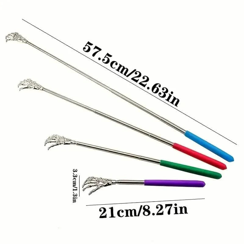 Retractable Back Itching Device – Stainless Steel Claw Massager for Relaxing the Back 5