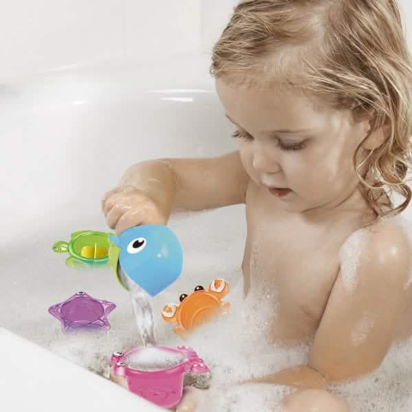 Baby Bath Toys DIY Marble Race Run Assembling Track 9