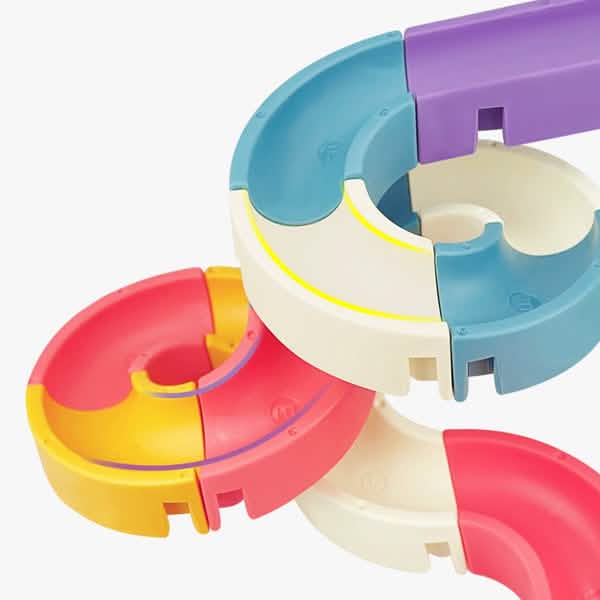 Baby Bath Toys DIY Marble Race Run Assembling Track 7