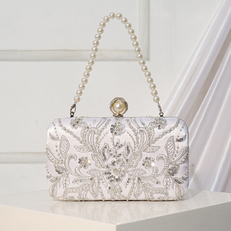 Beaded-embroidery Tote Bag In A Modern Chinese Style For Women 4