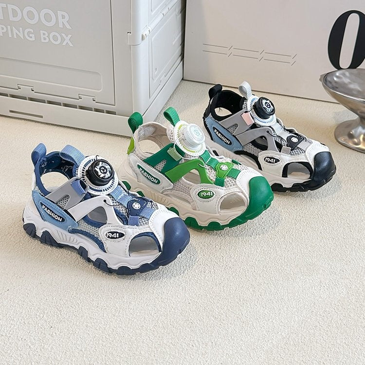 2026 New Spring Summer Boys Closed Toe Sandals, Fashion Sports Sandals For Big Kids Boys 1