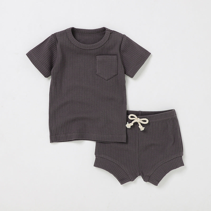 Newborn Short-sleeve And Shorts Set 13