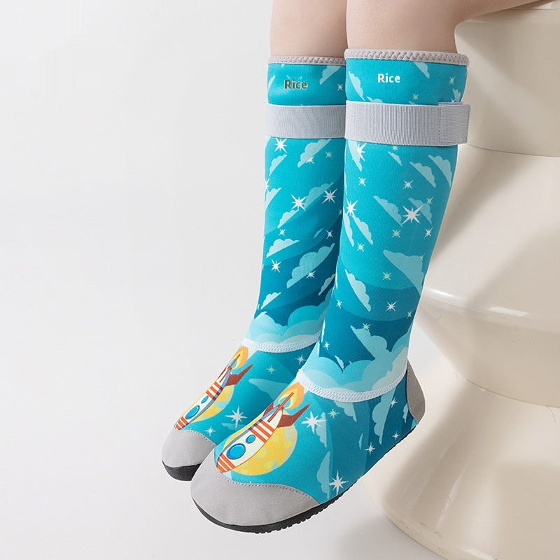 Children's High-top Parent-child Outdoor Flow Hiking Shoes Cut-proof Quick-drying Swimming Shoes 6