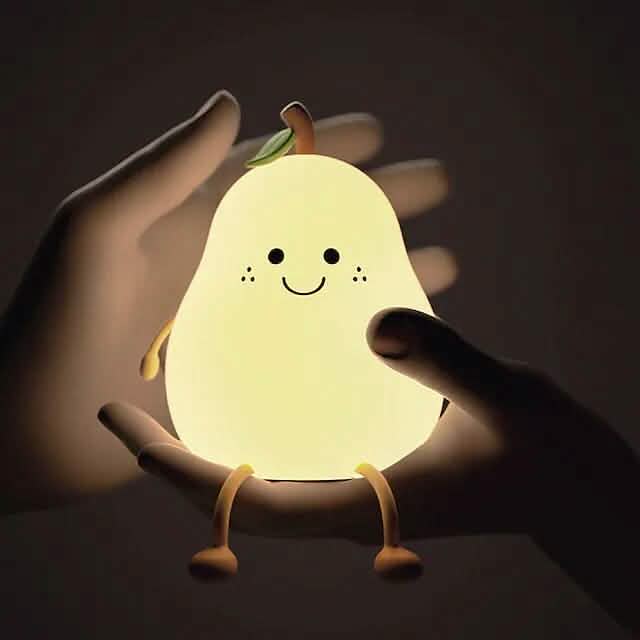 Bedroom Sleeping Bedside Tap Light LED Pear Shape Night Light 5
