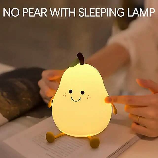 Bedroom Sleeping Bedside Tap Light LED Pear Shape Night Light 8