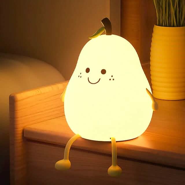 Bedroom Sleeping Bedside Tap Light LED Pear Shape Night Light 3