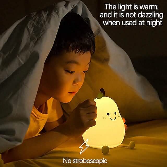 Bedroom Sleeping Bedside Tap Light LED Pear Shape Night Light 6