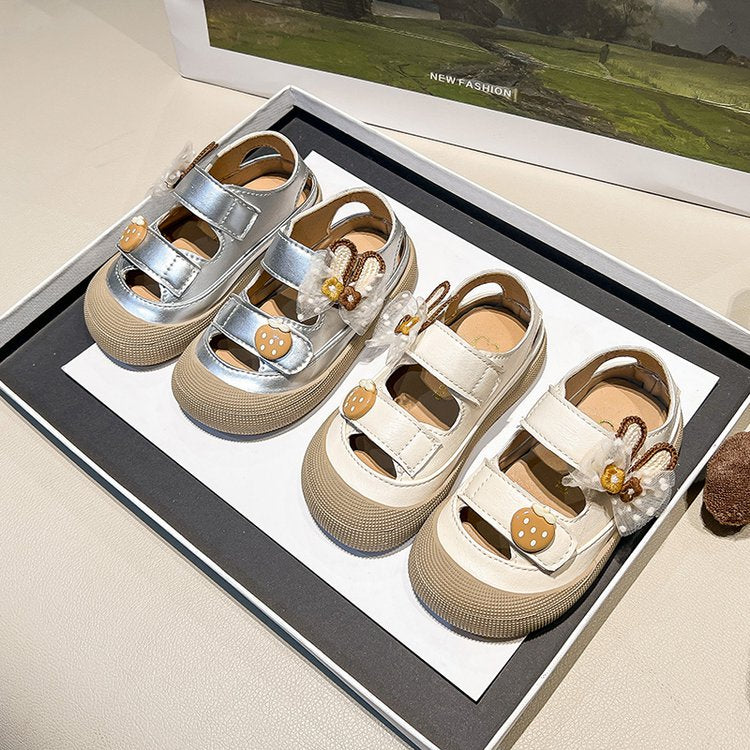 Girl Baby Cute Pendant Sandals Summer New Children's Princess Shoes Baotou Little Girl Soft Soled Shoes 2