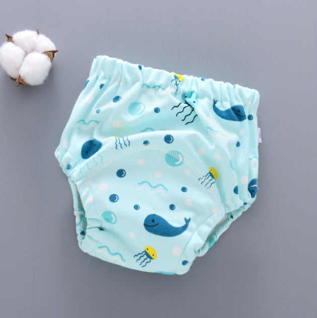 Baby Training Pants Washable 6-layer Gauze Diaper Cover 3