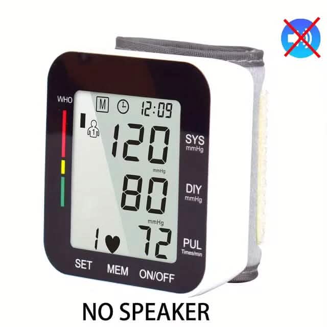 Blood Pressure Monitor Digital Wrist Blood Pressure Machine Automatic Cuff BP Detector 2