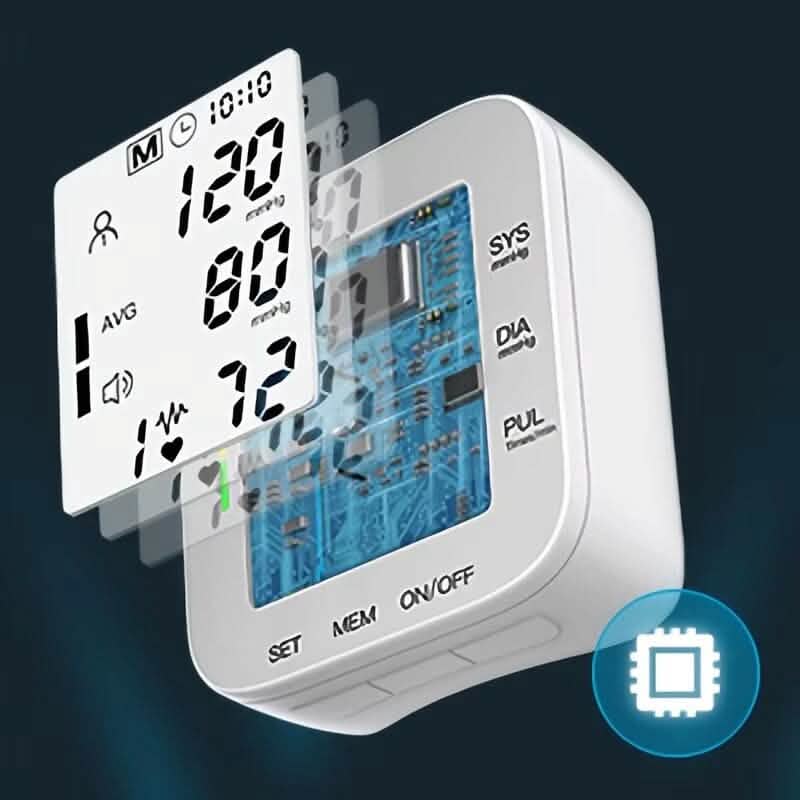 Blood Pressure Monitor Digital Wrist Blood Pressure Machine Automatic Cuff BP Detector 6