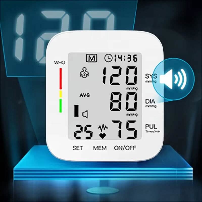 Blood Pressure Monitor Digital Wrist Blood Pressure Machine Automatic Cuff BP Detector 7