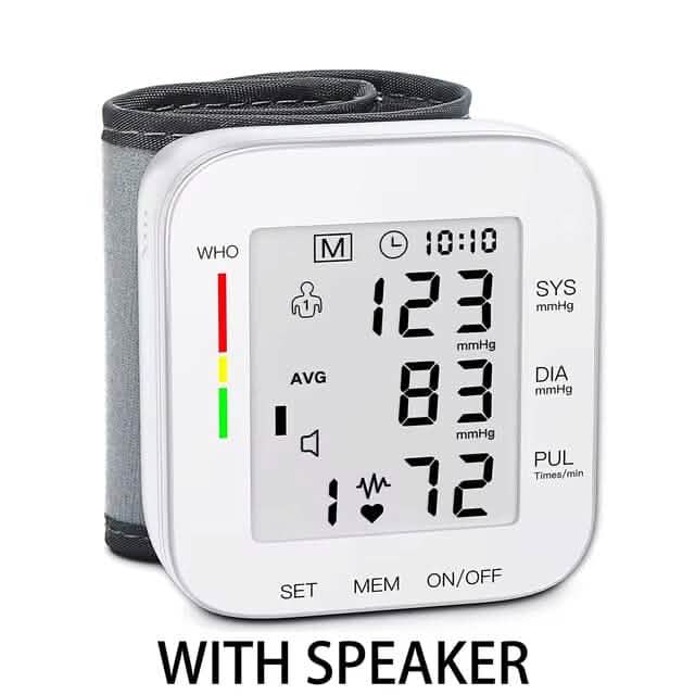 Blood Pressure Monitor Digital Wrist Blood Pressure Machine Automatic Cuff BP Detector 3