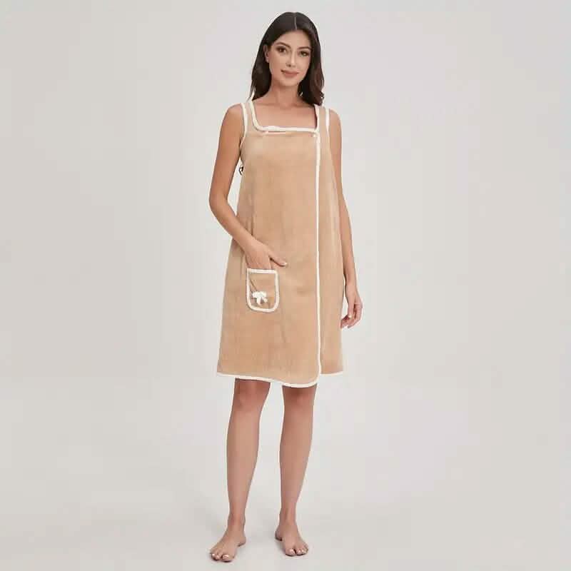 Bowknot Wearable Bath Towel for Adults 6