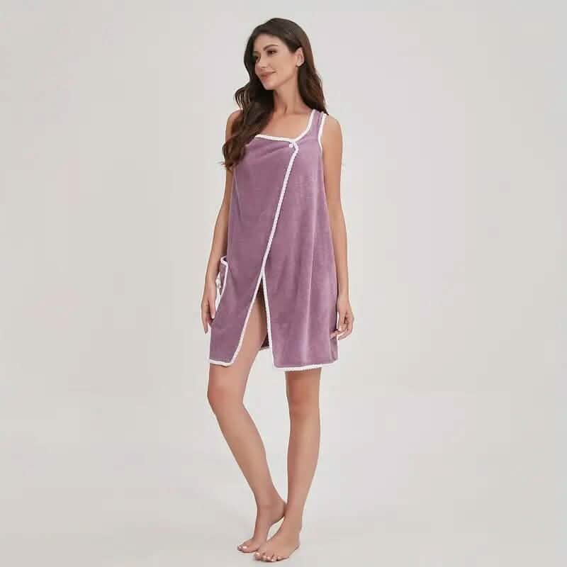 Bowknot Wearable Bath Towel for Adults 2