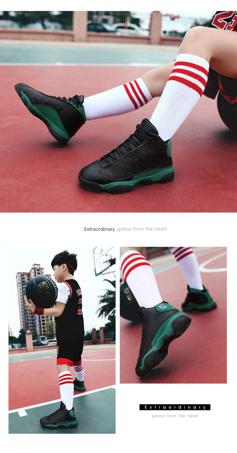 Boys Mens Basketball Shoes New Kids Sneakers Outdoor Big Non-slip Sports Shoes Footwear Basket Sport Durable Kids Running Shoes Outdoor Trainers 12