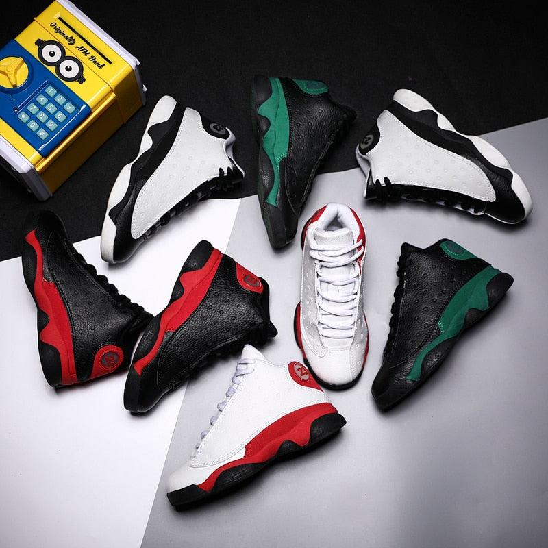 Boys Mens Basketball Shoes New Kids Sneakers Outdoor Big Non-slip Sports Shoes Footwear Basket Sport Durable Kids Running Shoes Outdoor Trainers 8
