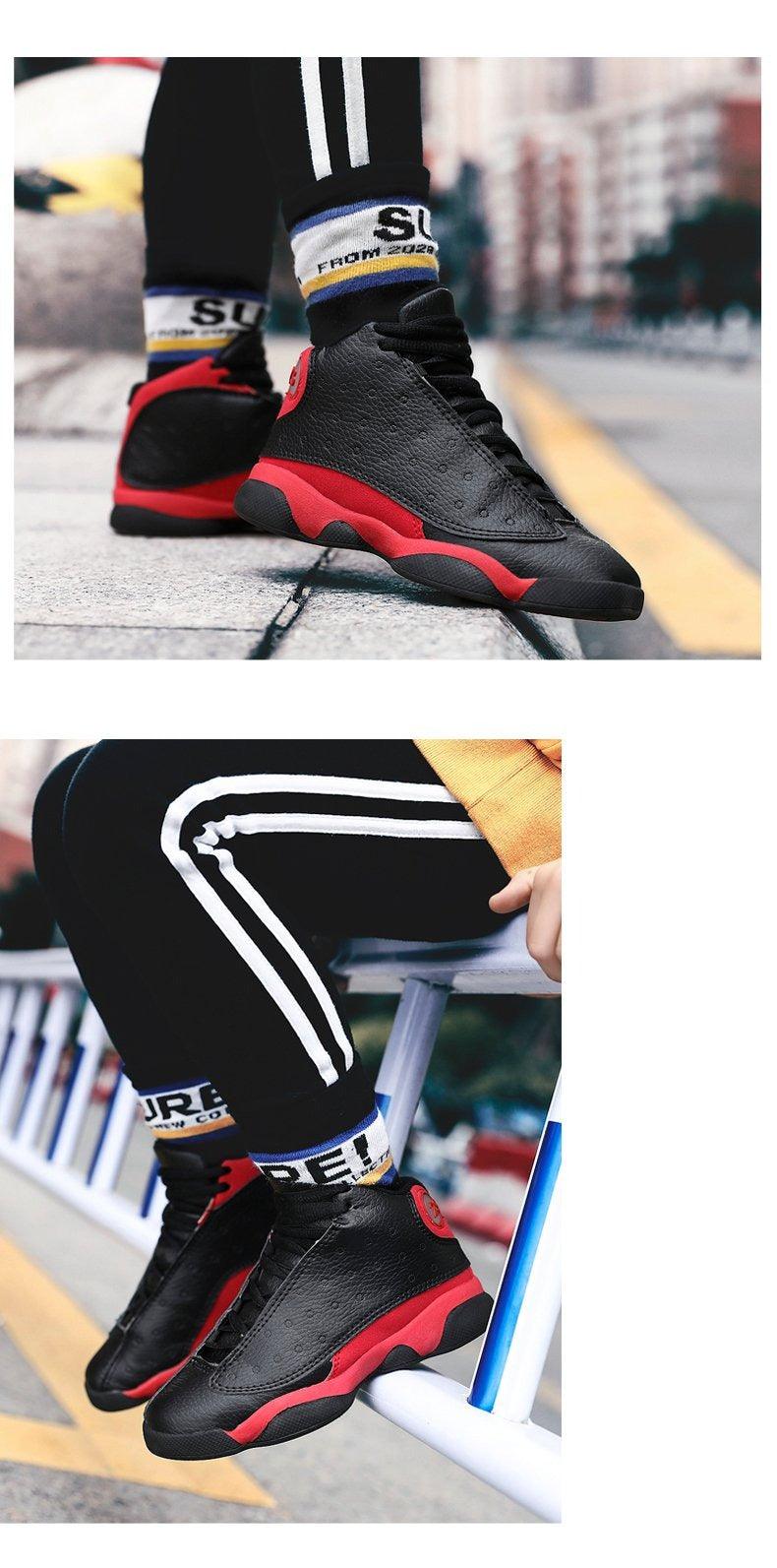 Boys Mens Basketball Shoes New Kids Sneakers Outdoor Big Non-slip Sports Shoes Footwear Basket Sport Durable Kids Running Shoes Outdoor Trainers 7