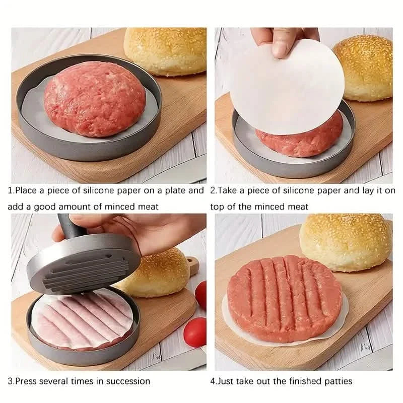 Burger Press Non-Stick Hamburger Press Patty Maker Mold 5