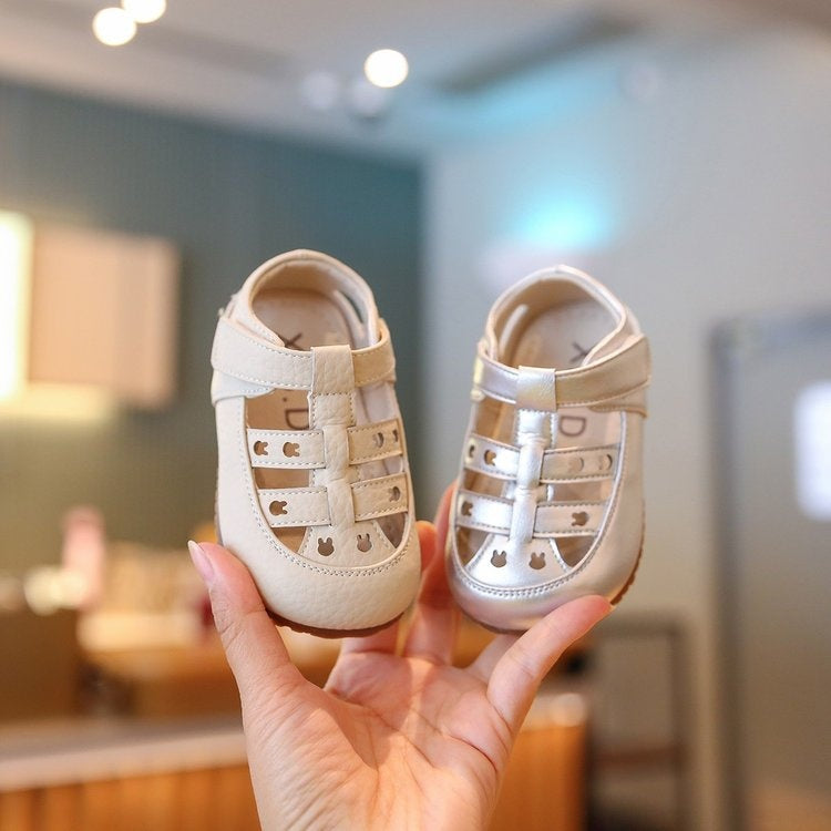 Summer Baby Sandals, Soft Sole First Walker Shoes, Breathable Non-slip Infant Shoes, PU Leather Toddler Sandals For Boys & Girls 2