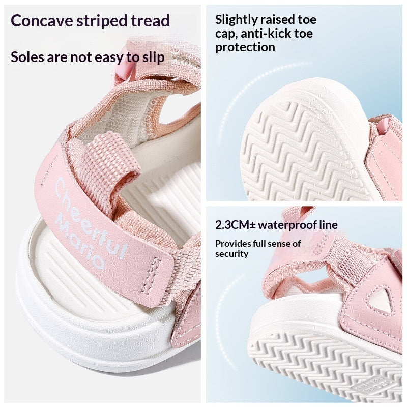 Simple Outerwear EVA Beach Sandals For Baby Girls 4