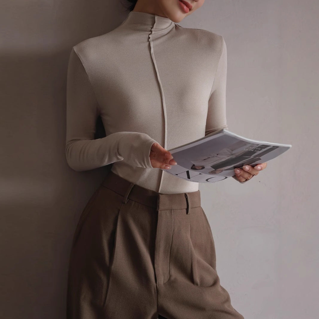 Base Clothing Autumn And Winter Modal Half Turtleneck Women 2