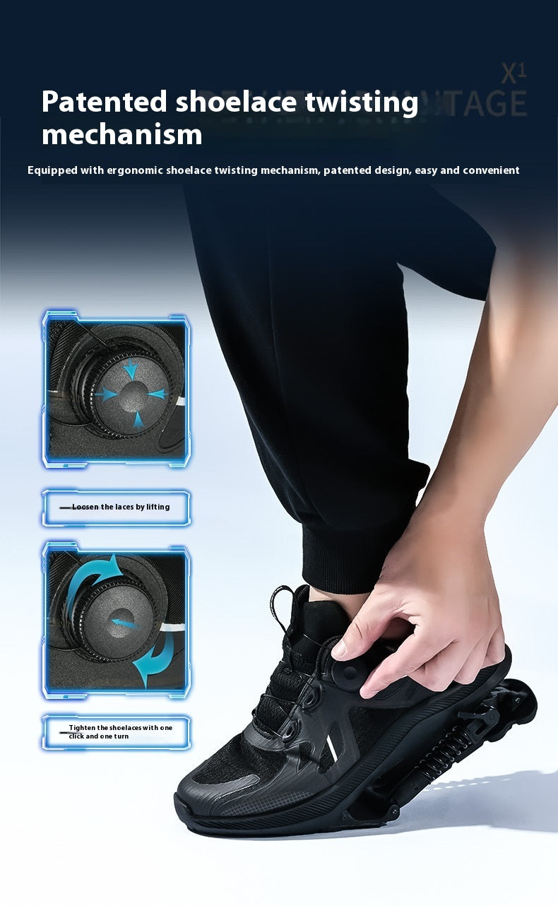 Black Tech Running Shoes Power Mechanical Running Shoes Marathon Running 8