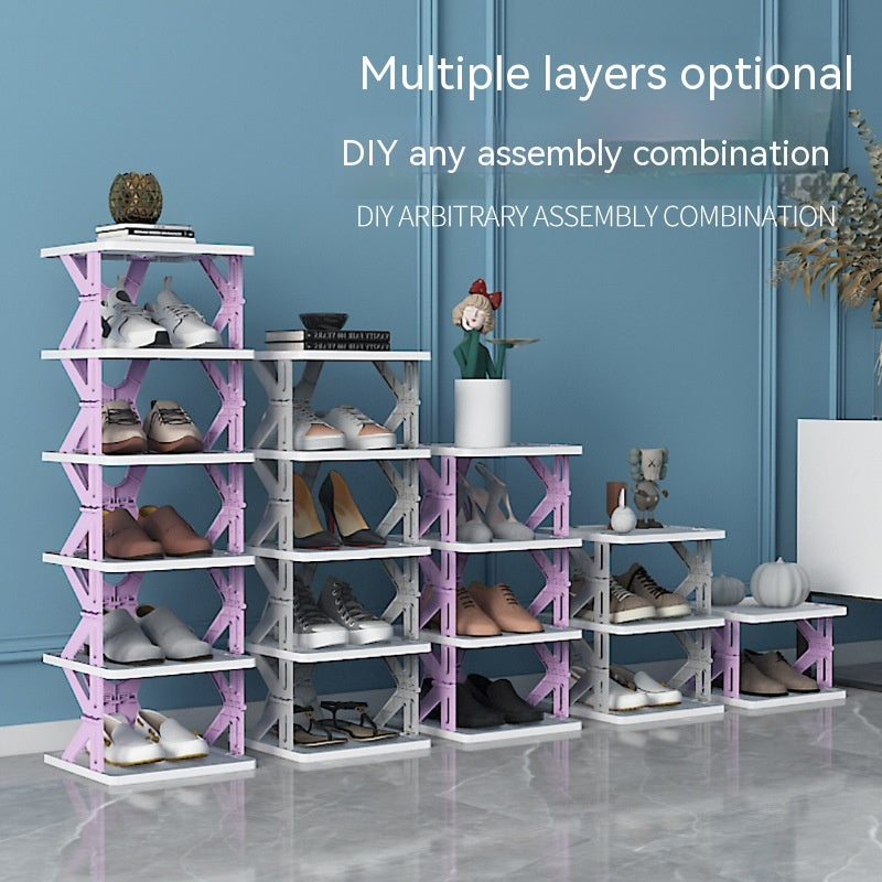 Plastic Installation-free Shoe Rack Storage Shoe Rack Folding Shoe Cabinet 1