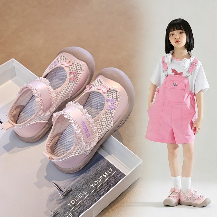 2026 Summer New Girls Mesh Breathable Sneakers, Toddler Soft Sole Non-Slip Casual Walking Shoes For Baby Girls 3