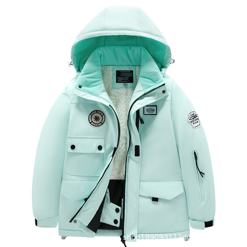 Childrens Outdoor Ski Suit Thickened Waterproof And Windproof 8