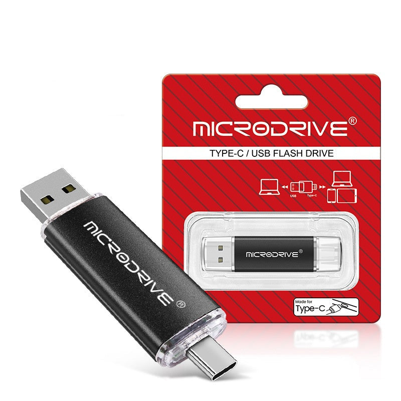 Dual-use Rotating USB Flash Drive For Both Phones And Computers High-speed TYPE-C Large Capacity Suitable For In-car Use 6